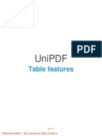 Unipdf Tables