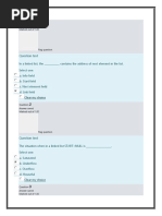 Data Structure and Algorithms QUIZZES