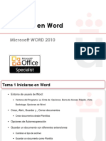 Tema - 01 - Iniciarse en Word - 2010