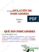 0006 Formulacion de Indicadores