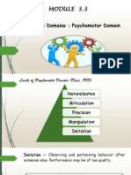 MODULE 2 (Lesson 3) - PSYCHOMOTOR DOMAIN