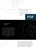 Respectarea Și Utilizarea Codului Etic de Colaborare On-Line