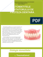 Stomatitele Purtatorului de Proteza Dentara