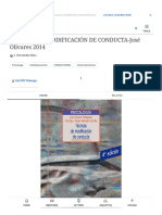 (PDF) TÉCNICAS DE MODIFICACIÓN DE CONDUCTA-José Olivares 2014