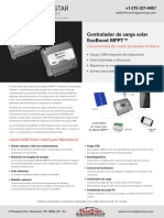 Essentials-EcoBoost-MPPT Hoja de Especificaciones (CONTROLADOR DE 20 AMP ASTA 20 BATERIAS 12V104AMP