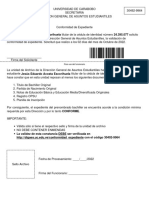 La Validez de Esta Constancia DEBE Ser Verificada En: para Uso Del Funcionario