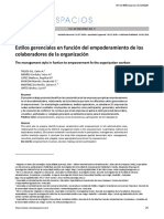 Rev 2020 Estilos Gerenciales y Empoderamiento en Empresas Venezolanas