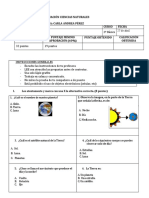 PRUEBA 2° Ciencias