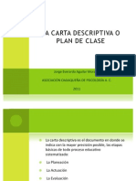 Carta Descriptiva Plan de Clase