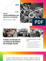 Políticas Públlicas - Aula 02 - A Histórias Das PPs No BR + Descentralização e As Novas Responsabilidades Dos Governos Municipais
