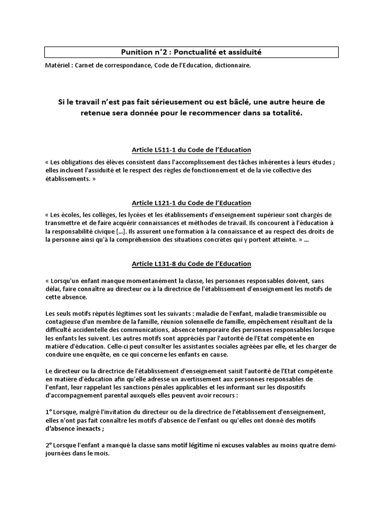 Retenues sur Ponctualité et Assiduité | PDF | Évolution de carrière