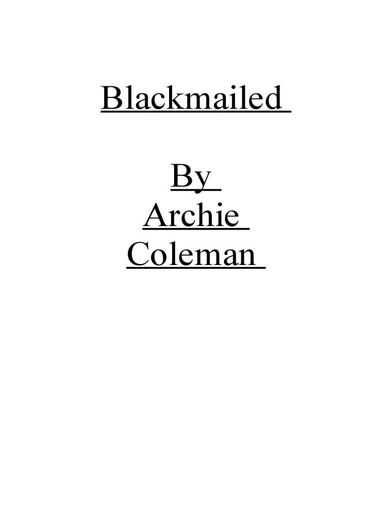 Blackmailed PDF