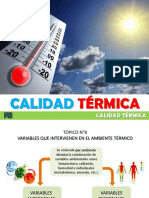 Calidad Térmica. Tema 8