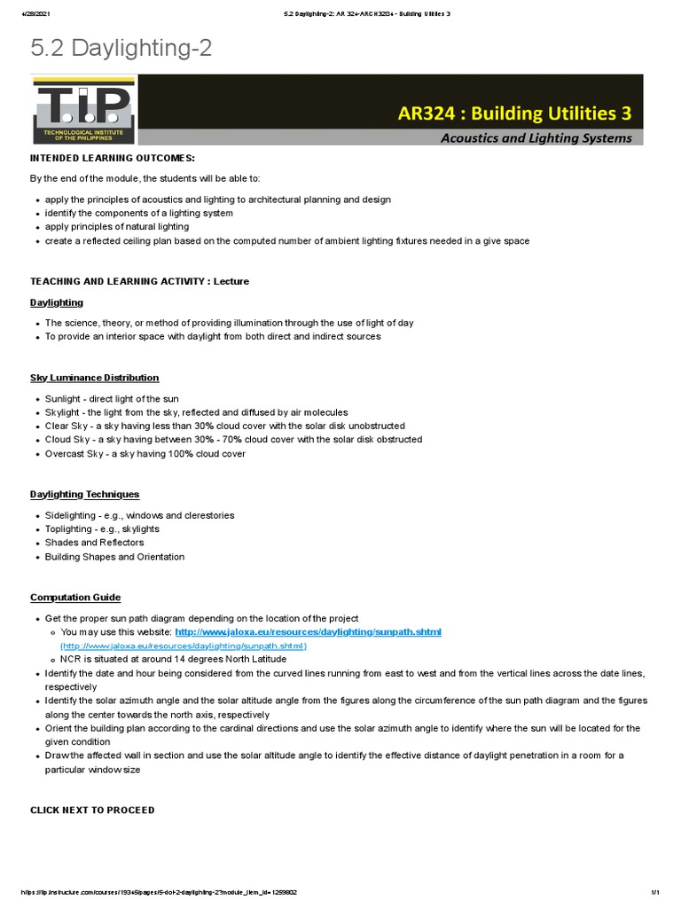 Daylight Analysis for Architectural Design | PDF | Sky | Light