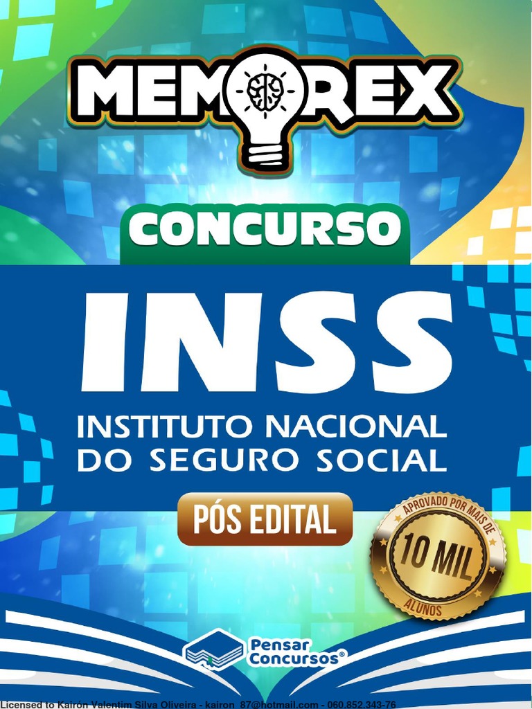 Memorex PÓS EDITAL INSS - Técnico