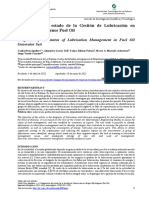 Diagnosis of The Status of Lubrication Management in Fuel Oil Generator Sets