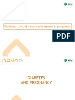 Aula 13 Diabetes, Thyroid Disease and Anemia in Pregnancy