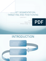 Market Segmentation, Targeting and Positioning