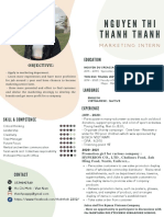 Marketing Intern Resume - Nguyen Thi Thanh Thanh