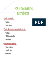 Tipos de Documentos Electronicos