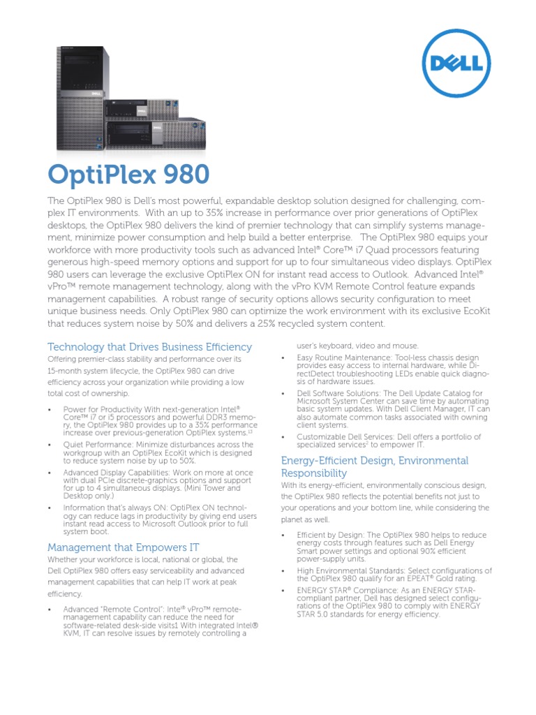 optiplex 980 manual