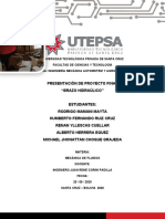 INFORME DEL PROYECTO FINAL DEL BRAZO HIDRAÚLICO (Rodrigo Mamani, Humberto Ruiz, Renan Yllescas, Alberto Herrera, Michael Choque)