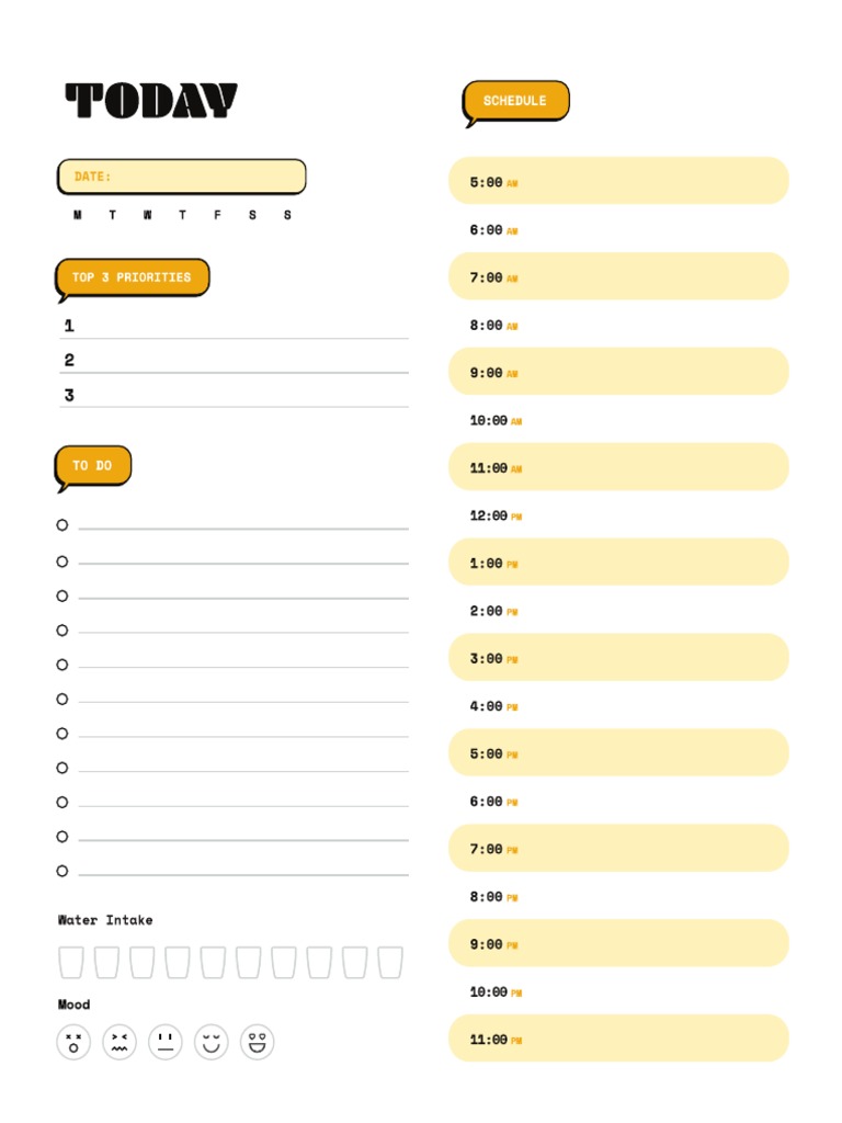 Letter - Yellow | PDF