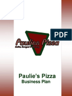 Paulie's Pizz A: Business Plan
