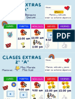 Colourful Fun Illustrative Daily Class Schedule
