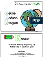 The Three R's To Care For !: Euse Educe Ecycle