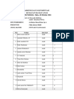 Absensi Dan Dokumentasi Rabu 20 Oktober 2021