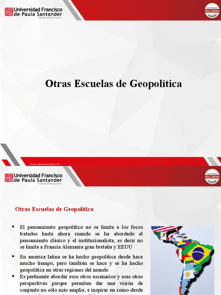 Escuelas de Geopolítica Globales | PDF | Geopolítica | Pensamiento