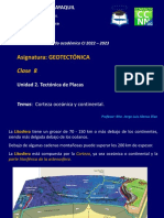 Clase 8 - GEOTECTÓNICA - Corteza Oceánica y Continental