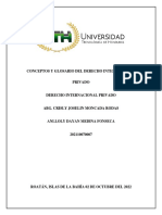 Tarea Individual Conceptos y Glosario Del Derecho Internacional Privado