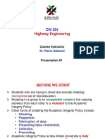 Highway Engineering Course Overview