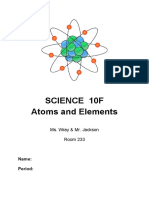 Atoms and Elements Student Notebook