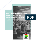 Sistematización Encuentro Por El Derecho Humano Al Agua Oct. 2019