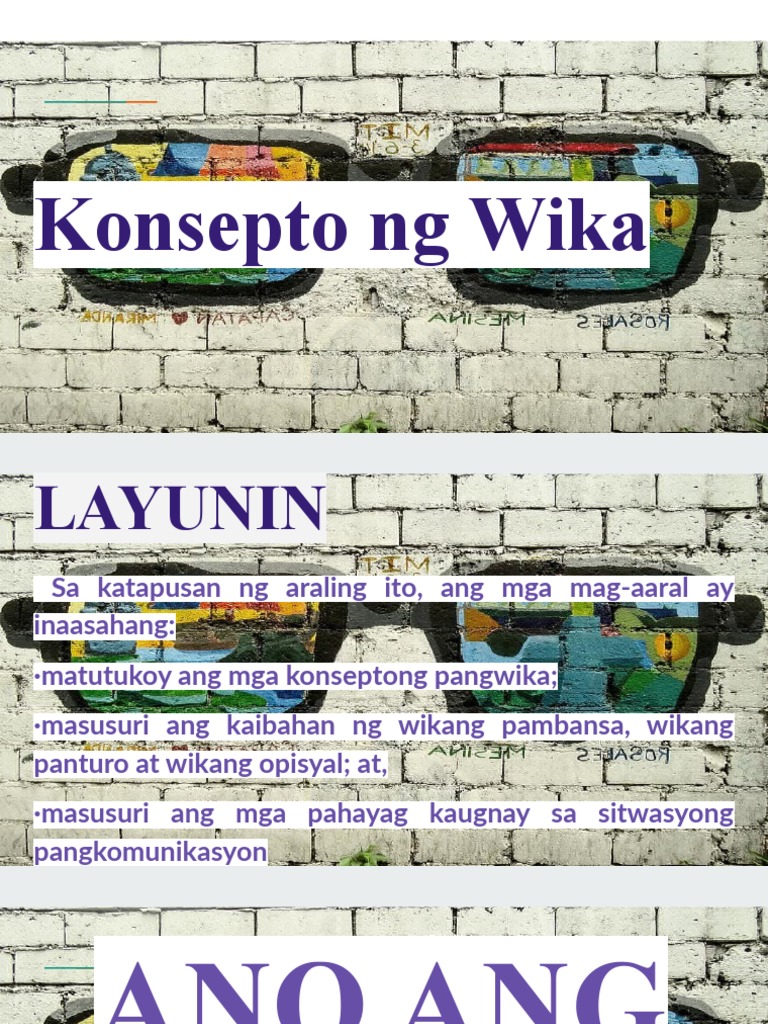 Konsepto Ng Wika Pdf