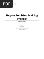 Assignment On Buyers Decision Making Process