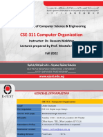 Lecture 1 Computer Organization 2022
