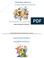 Progamación Religión Infantil 2020 2021 CEIP Profesor Rafael Gómez Santos