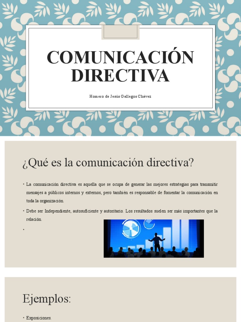 Comunicación Directiva | PDF