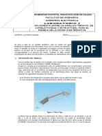 Lab 2. Análisis Multifisico para La Microviga - (Comsol)