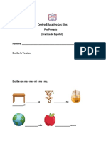 Practica de Español PrePrimario - Centro Educativo Los Rios