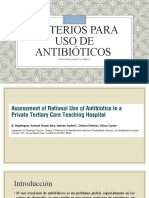 Criterios para Uso de Antibióticos