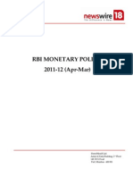 Rbi Monetary Policy 2011-12 Apr-Mar