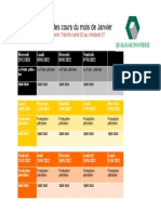 EMPLOI TEMPS Janvier