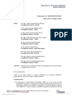 Lineamiento de Vacunación COVID-19, Temporalidad de Vacunación Primer y Segundo Refuerzo 4 Meses.