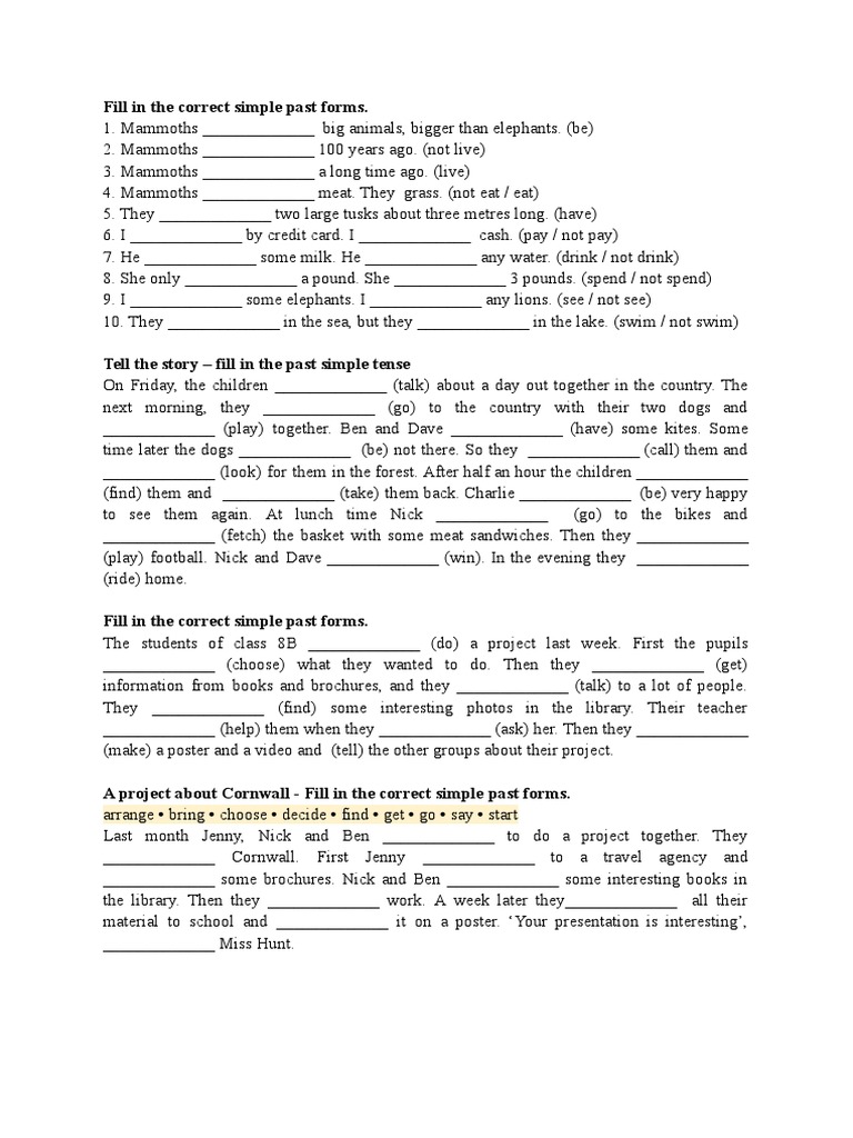 Past Simple | PDF