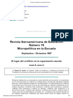 El Lugar Del Conflicto en La Organización Escolar. Jares